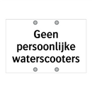 Geen persoonlijke waterscooters