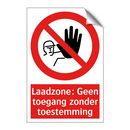 Laadzone: Geen toegang zonder toestemming