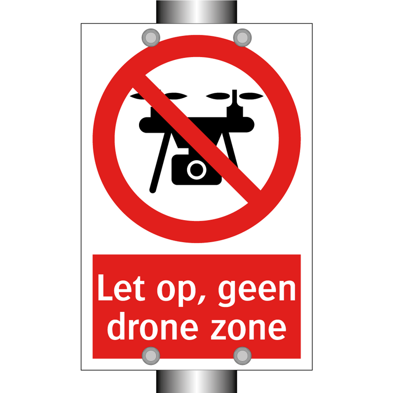 Let op, geen drone zone