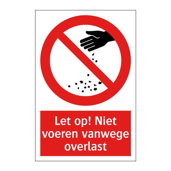 Let op! Niet voeren vanwege overlast