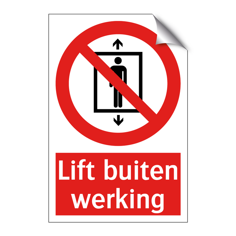 Lift buiten werking