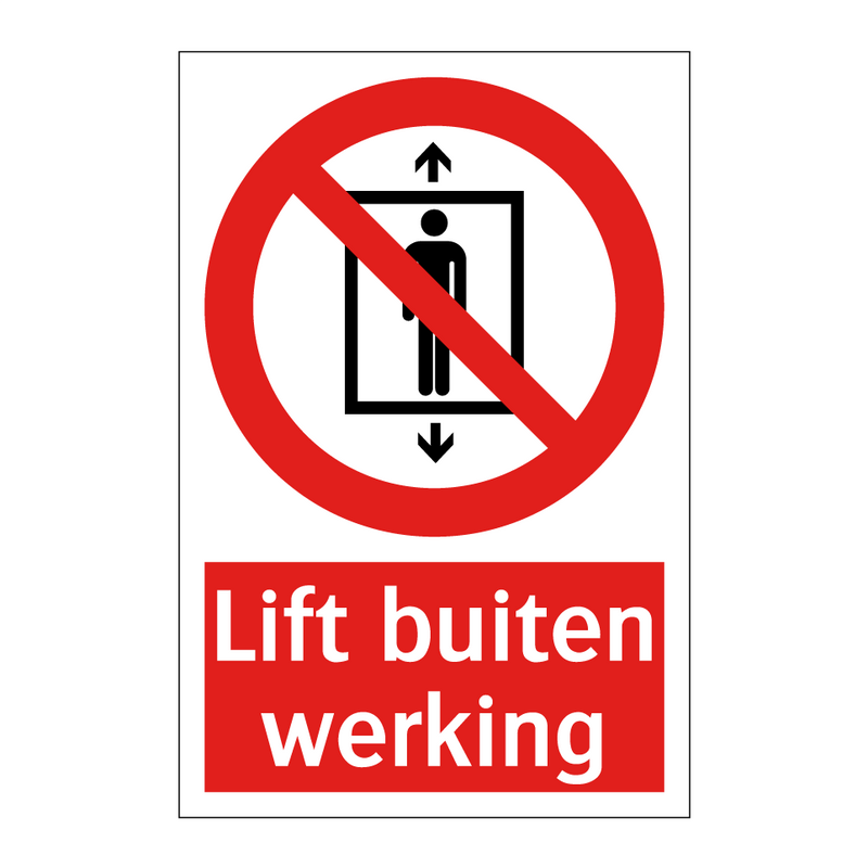Lift buiten werking
