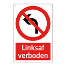 Linksaf verboden