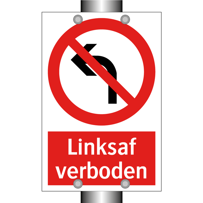 Linksaf verboden