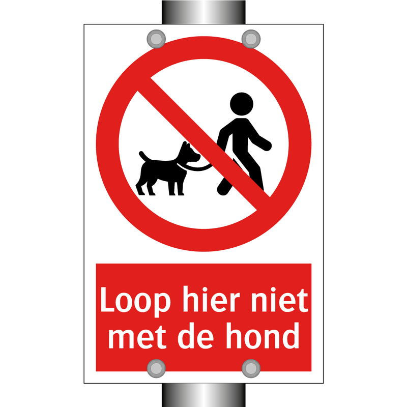 Loop hier niet met de hond