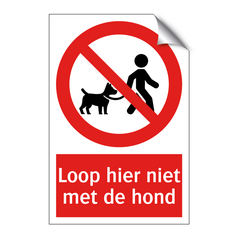 Loop hier niet met de hond
