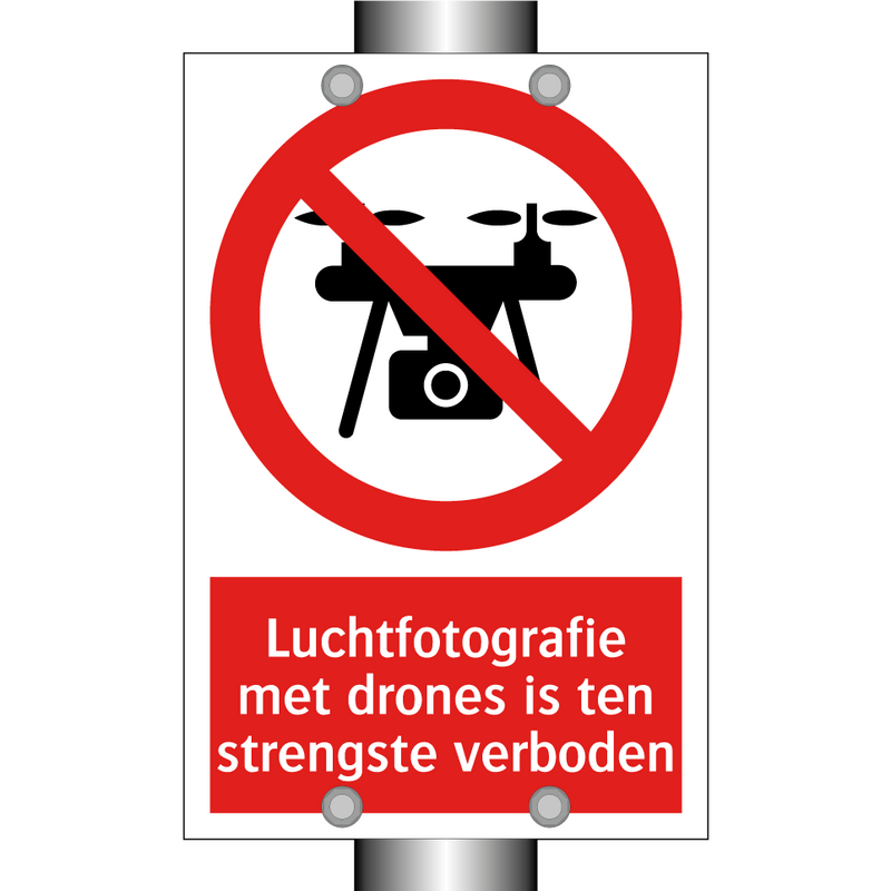 Luchtfotografie met drones is ten strengste verboden