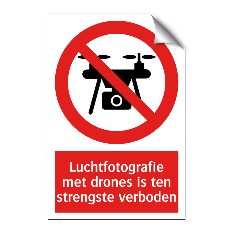 Luchtfotografie met drones is ten strengste verboden