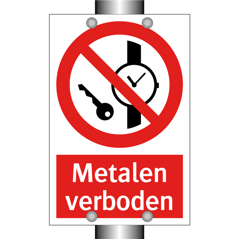 Metalen verboden
