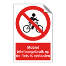 Mobiel telefoongebruik op de fiets is verboden