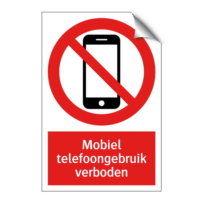 Mobiel telefoongebruik verboden