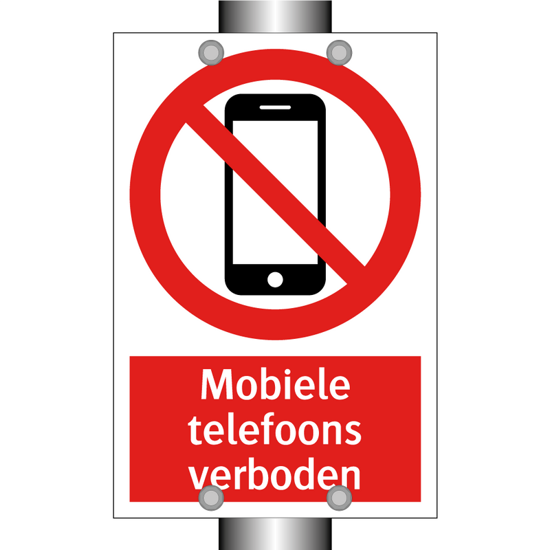Mobiele telefoons verboden