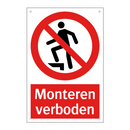 Monteren verboden