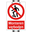 Monteren verboden
