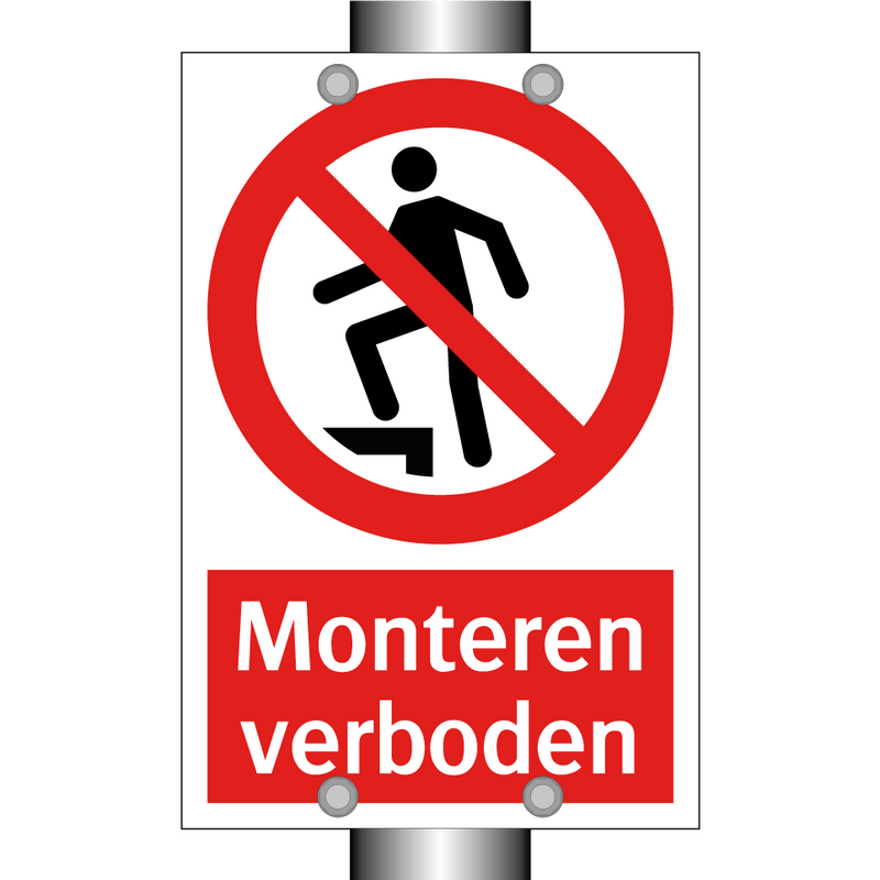Monteren verboden