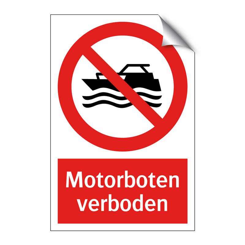 Motorboten verboden