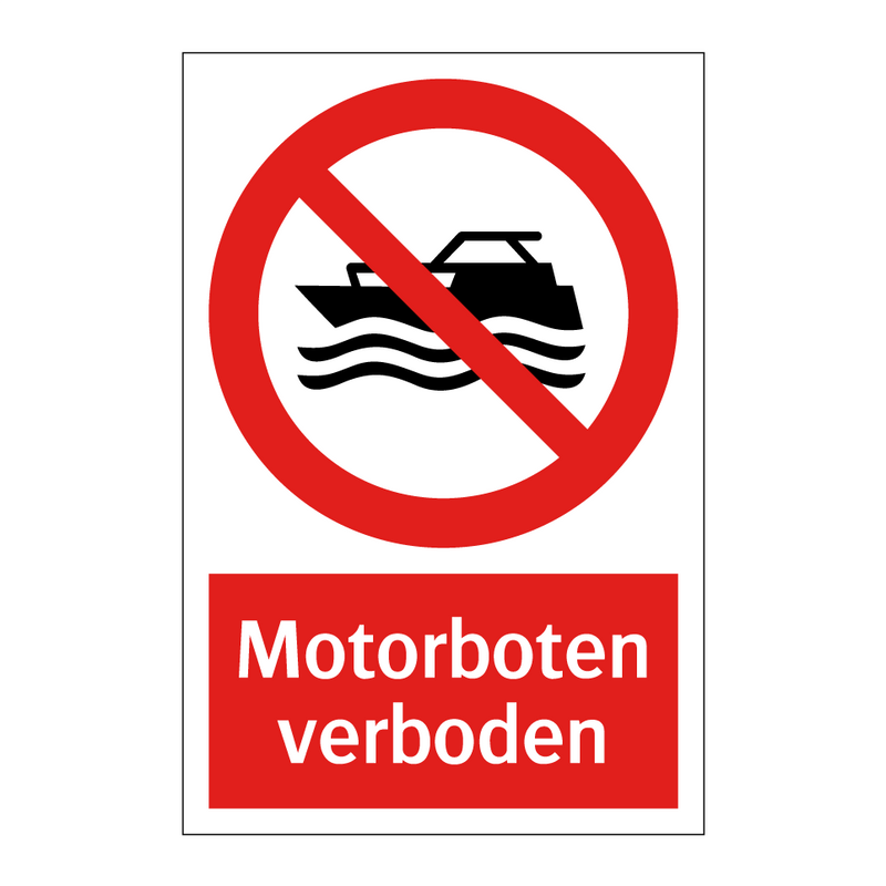 Motorboten verboden