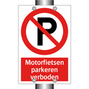 Motorfietsen parkeren verboden