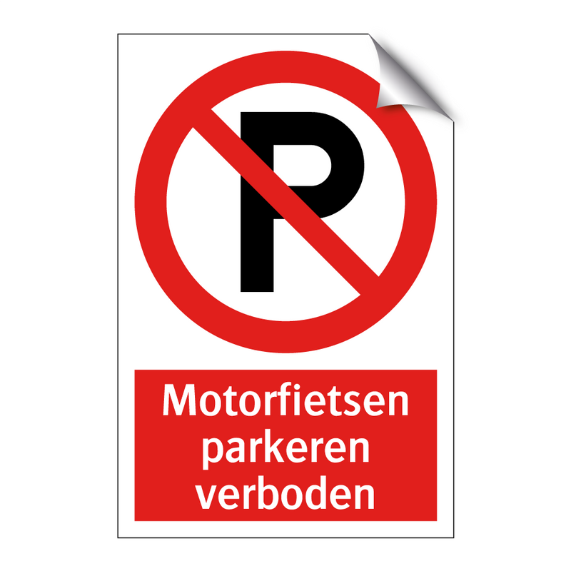 Motorfietsen parkeren verboden