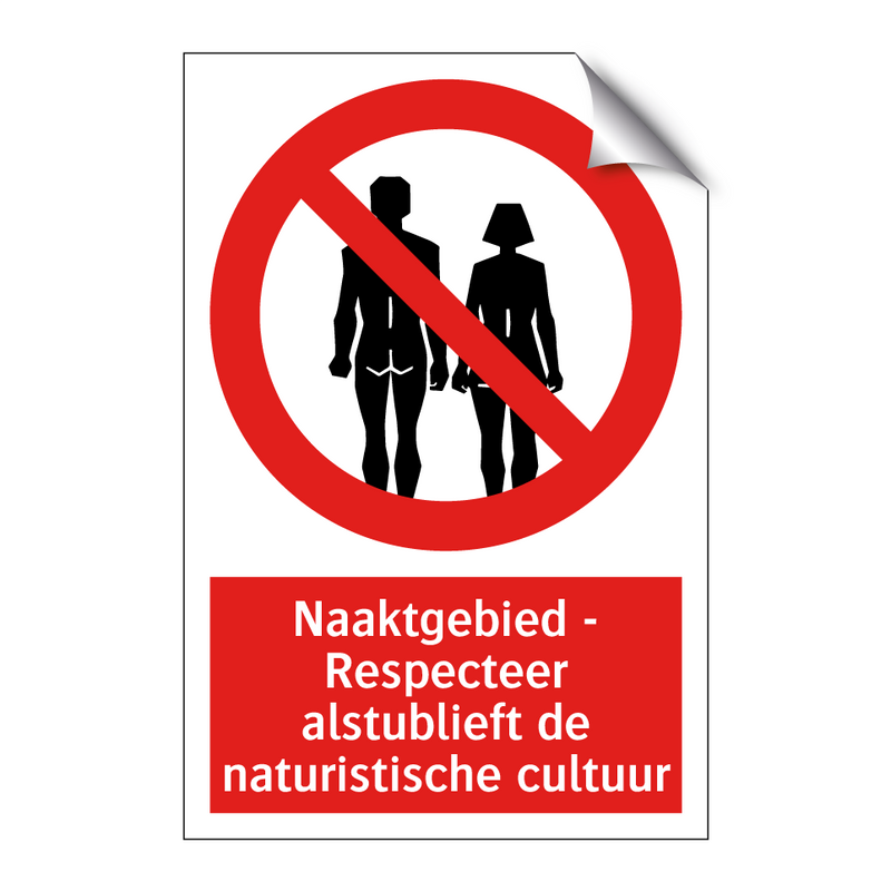 Naaktgebied - Respecteer alstublieft de naturistische cultuur