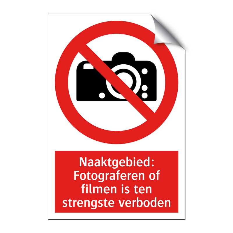 Naaktgebied: Fotograferen of filmen is ten strengste verboden