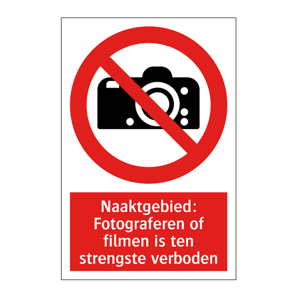 Naaktgebied: Fotograferen of filmen is ten strengste verboden