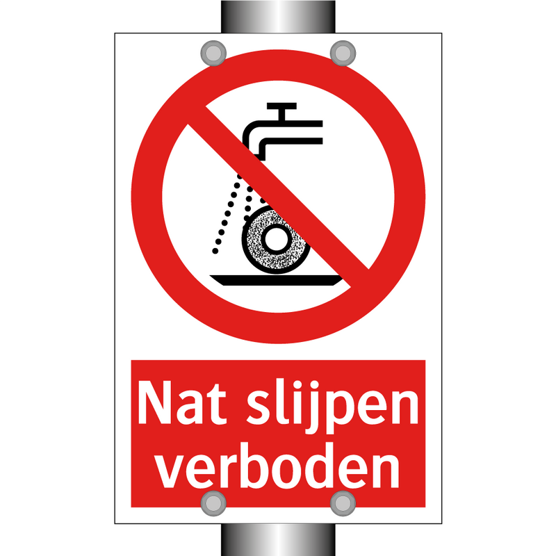Nat slijpen verboden