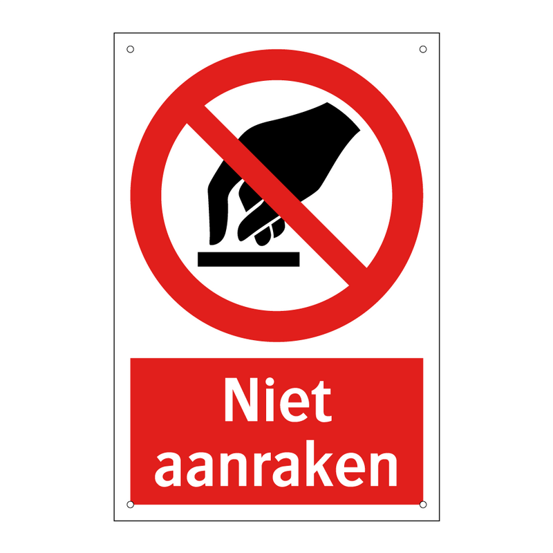 Niet aanraken