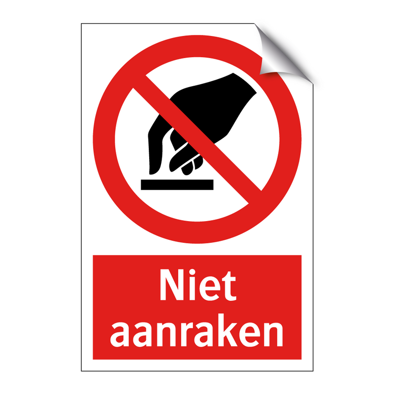 Niet aanraken