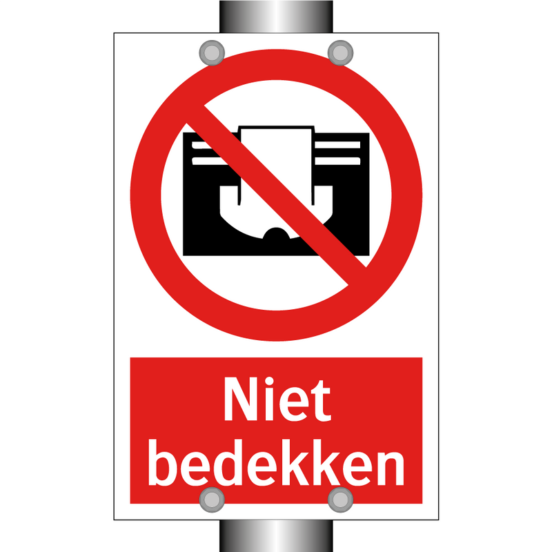Niet bedekken