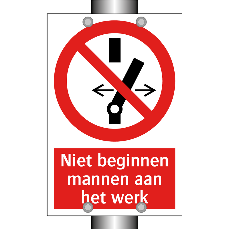 Niet beginnen mannen aan het werk