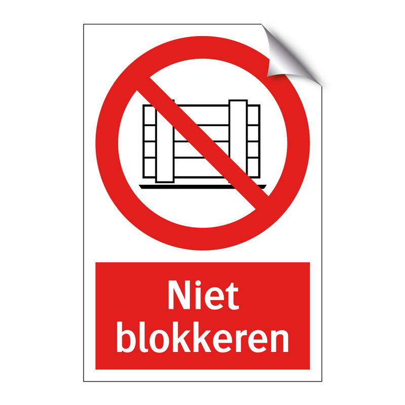 Niet blokkeren