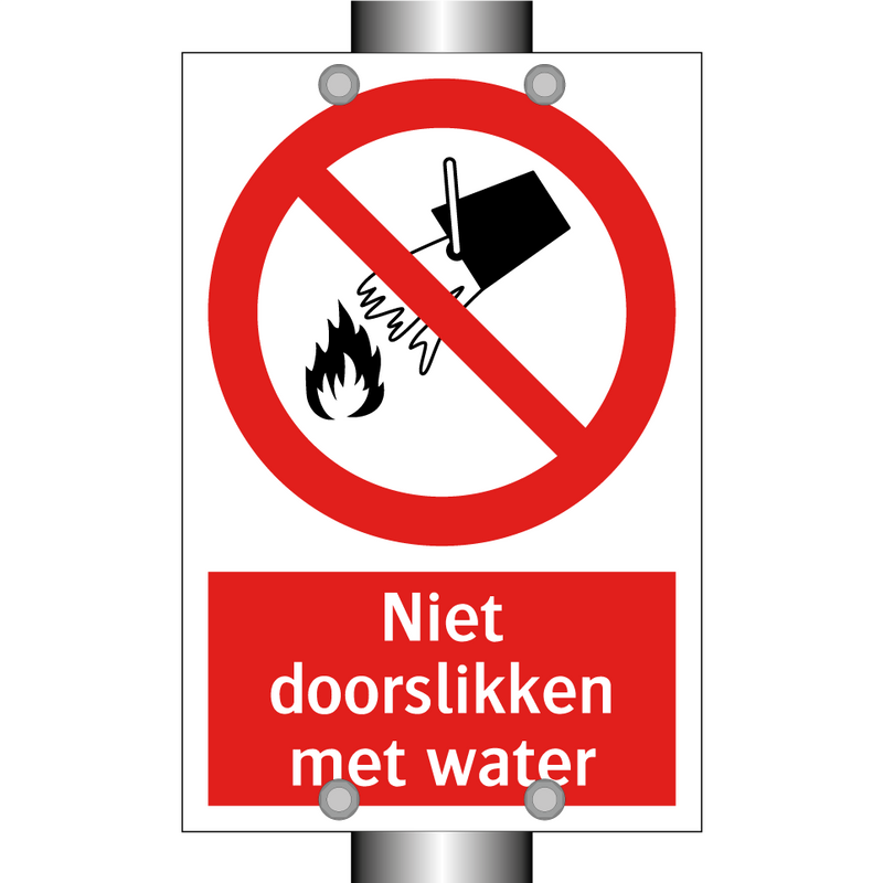 Niet doorslikken met water