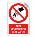 Niet doorslikken met water