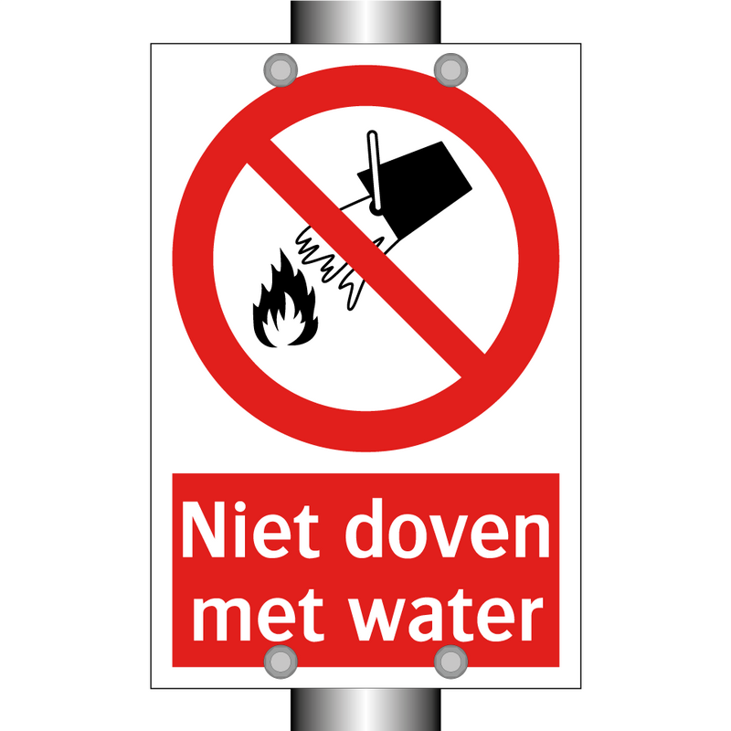 Niet doven met water