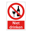 Niet drinken