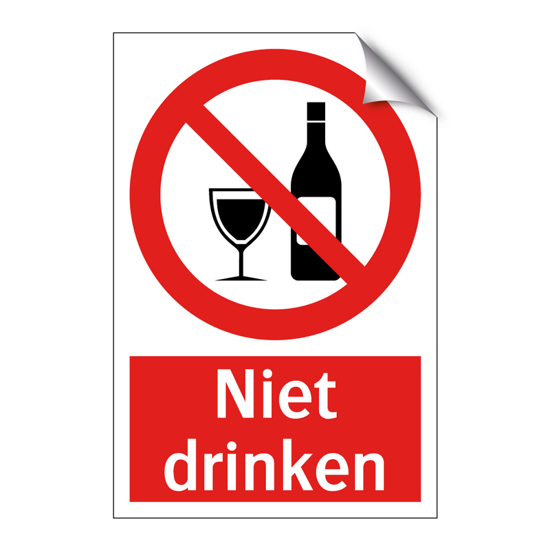Niet drinken
