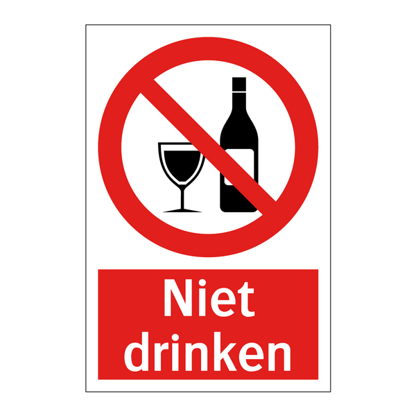 Niet drinken