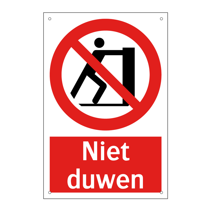 Niet duwen