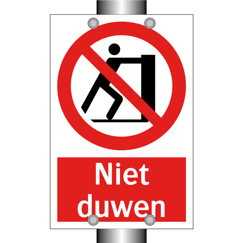 Niet duwen