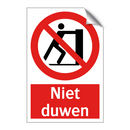 Niet duwen