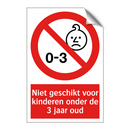 Niet geschikt voor kinderen onder de 3 jaar oud