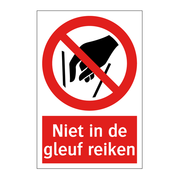 Niet in de gleuf reiken
