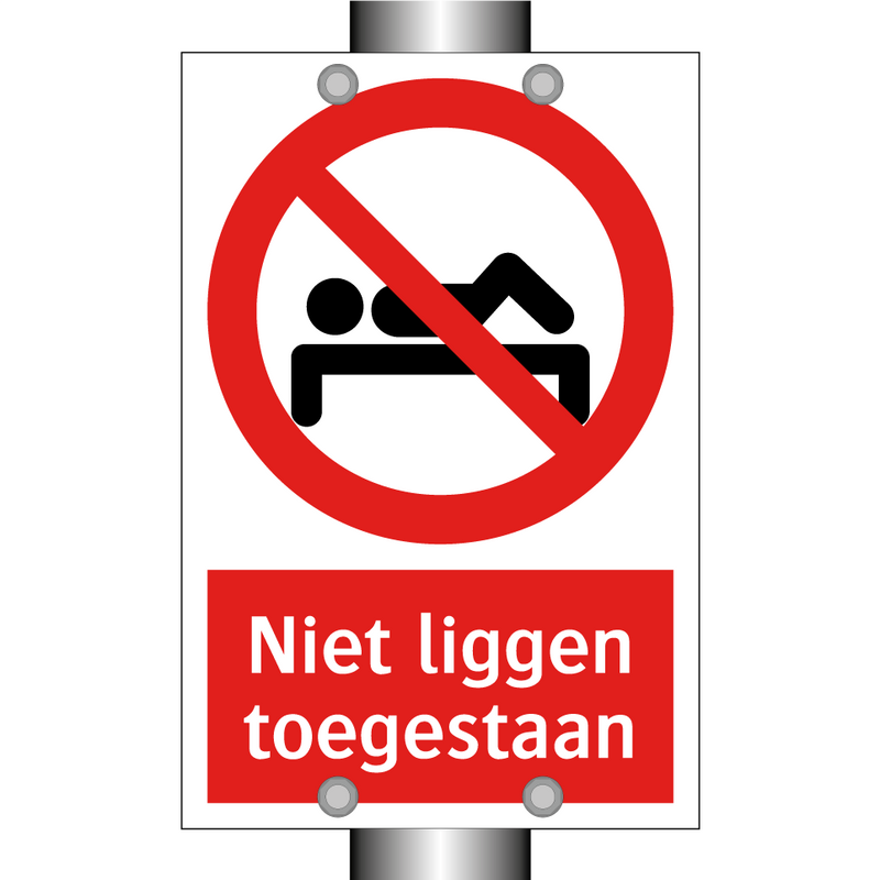 Niet liggen toegestaan