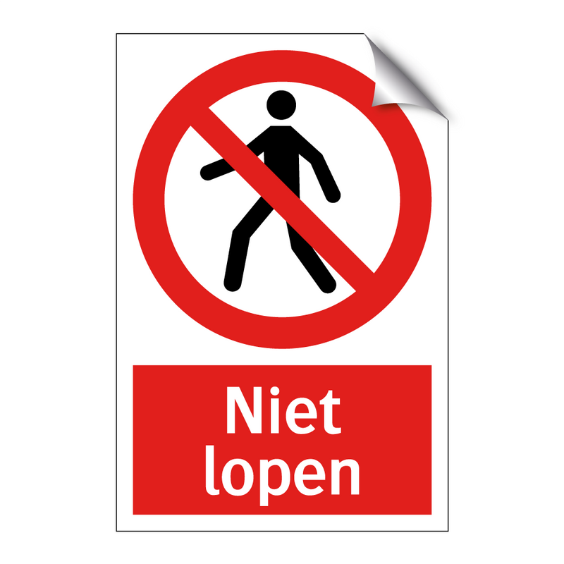 Niet lopen