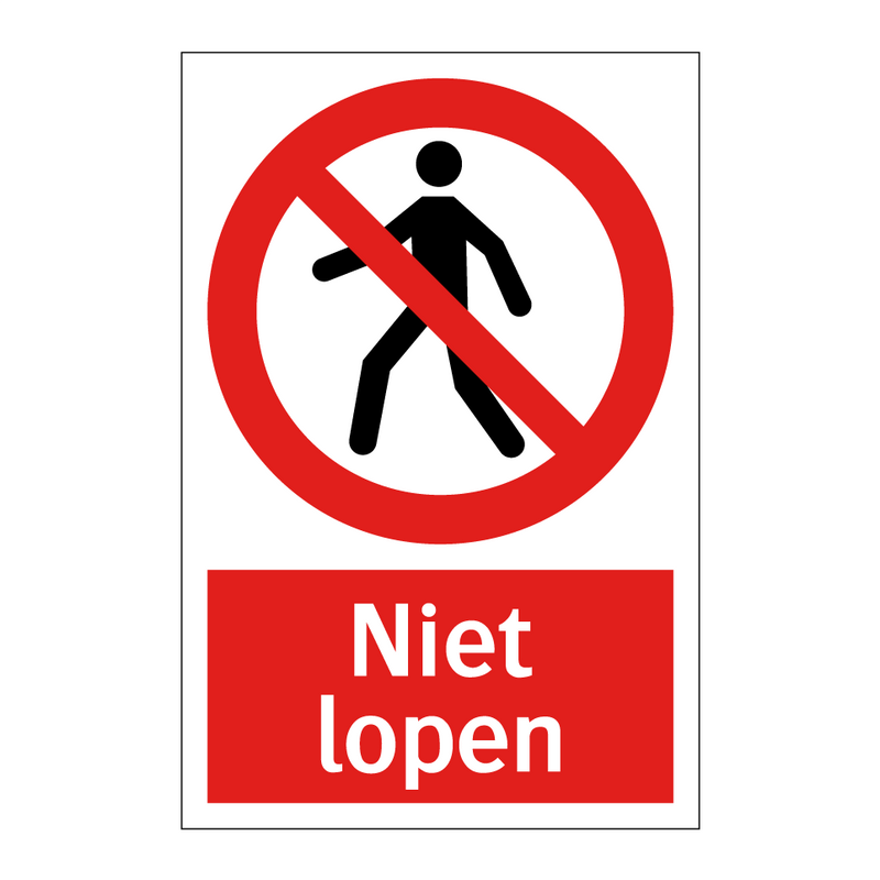 Niet lopen