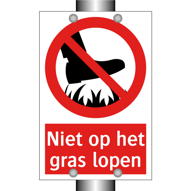 Niet op het gras lopen