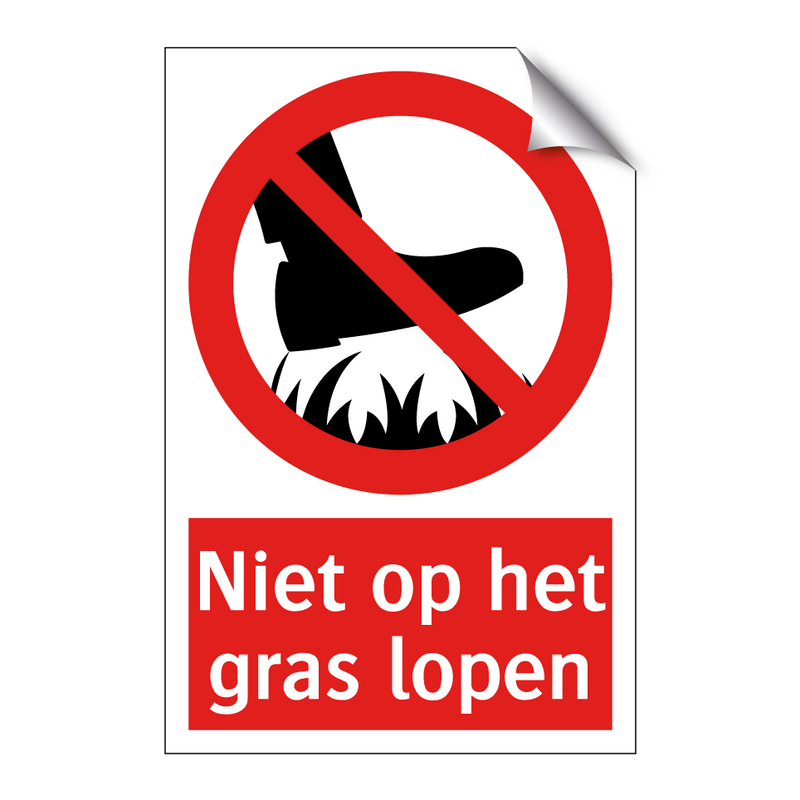 Niet op het gras lopen