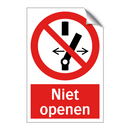 Niet openen