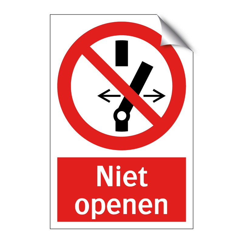 Niet openen